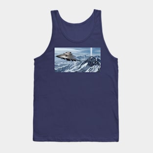 Hidden ufo in the mountain nord Tank Top